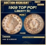 1909 Proof Liberty Nickel TOP POP! 5c pr68 SEGS