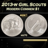 2013-w Girl Scouts Modern Commem Dollar $1 ms70 SEGS
