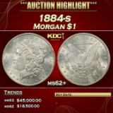 1884-s Morgan Dollar $1 ms62+ USCG