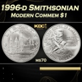 1996-d Smithsonian Modern Commem Dollar $1 ms70 SEGS