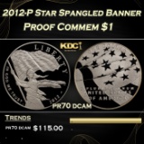 2012-P Star Spangled Banner Proof Modern Commem Dollar $1 pr70 dcam SEGS