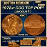 1972-p DDO Lincoln Cent TOP POP! 1c ms68 rd SEGS