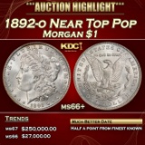 1892-o Morgan Dollar Near Top Pop $1 ms66+ SEGS