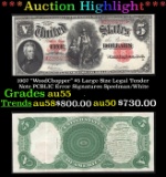 1907 $5 Large Size Legal Tender Note 