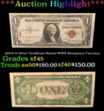 1935A $1 Silver Certificate Hawaii WWII Emergency Currency Grades xf+