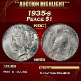 1935-s Peace Dollar $1 ms65 SEGS