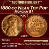 1880-cc Morgan Dollar Near Top Pop $1 ms67+ SEGS