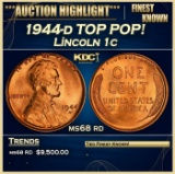 1944-d Lincoln Cent TOP POP! 1c ms68 rd SEGS