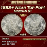 1883-p Morgan Dollar Near Top Pop! $1 ms68 SEGS