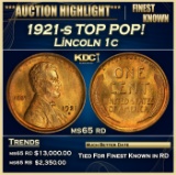 1921-s Lincoln Cent TOP POP! 1c ms65 rd SEGS