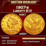1907-s Gold Liberty Eagle $10 ms64+ SEGS