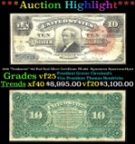 1886 $10 Red Seal Silver Certificate 