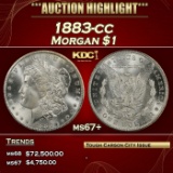 1883-cc Morgan Dollar $1 ms67+ SEGS