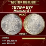 1878-p 8tf Morgan Dollar $1 ms66+ SEGS