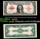 1923 $1 United States Note Grades au53 Signatures Speelman/White