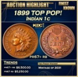 1899 Proof Indian Cent TOP POP! 1c pr67+ rb SEGS
