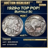 1929-d Buffalo Nickel TOP POP! 5c ms67+ SEGS