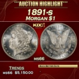 1891-s Morgan Dollar $1 ms66 SEGS