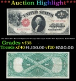 1917 $1 Large Size Legal Tender Note Ultra Rare Reverse Signatures Grades vf++ Signatures Burke/Elli