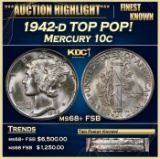 1942-d Mercury Dime TOP POP! 10c ms68+ FSB USCG