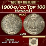 1900-o/cc Top 100 Morgan Dollar $1 ms63 USCG