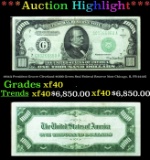 1934A $1000 Green Seal Federal Reserve Note President Grover Cleveland Chicago, IL Grades xf40 FR-22