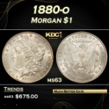 1880-o Morgan Dollar $1 Grades ms63