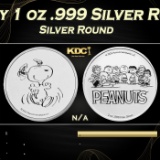 Snoopy 1 oz .999 Silver Round