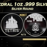 2021 Tetris St. Basil's Cathedral 1oz .999 Silver 37th Aniversary  $2 Niue Grades Ungraded