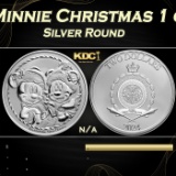 2024 Disney Mickey & Minnie Christmas 1 oz .999 Silver $2 Niue