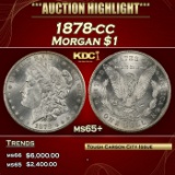 1878-cc Morgan Dollar $1 ms65+ SEGS