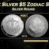 2024 Tokelau 1 oz Silver $5 Zodiac Series: Libra Coin