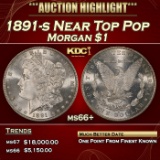1891-s Morgan Dollar Near Top Pop $1 ms66+ SEGS