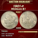 1901-p Morgan Dollar $1 ms62 USCG