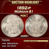 1892-p Morgan Dollar $1 ms65+ SEGS