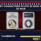 NGC 2014 Disney Characters Pluto $2 Niue 1oz Silver Proof pr70 dcam NGC