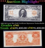 1906 $20 Large Size Gold Certificate Grades xf40 Signatures Teehee/Burke