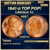 1941-d Lincoln Cent TOP POP! 1c ms68 rd SEGS