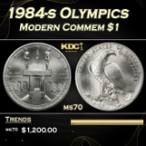 1984-s Olympics Modern Commem Dollar $1 ms70 SEGS