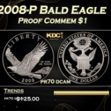2008-P Bald Eagle Proof Modern Commem Dollar $1 pr70 dcam SEGS