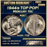 1944-s Mercury Dime TOP POP! 10c ms68+ FSB SEGS