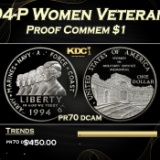 1994-P Women Veterans Proof Modern Commem Dollar $1 pr70 dcam SEGS