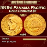 1915-s Panama Pacific Gold Commem Dollar 1 ms66 SEGS