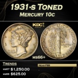 1931-s Mercury Dime Toned 10c ms66+ SEGS