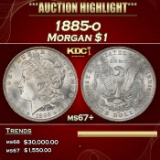 1885-o Morgan Dollar $1 ms67+ SEGS