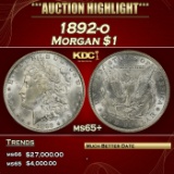 1892-o Morgan Dollar $1 ms65+ SEGS