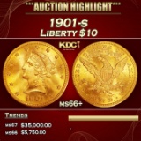 1901-s Gold Liberty Eagle $10 ms66+ SEGS