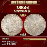 1884-s Morgan Dollar $1 ms62 USCG