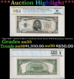 **Star Note** 1934A $5 Silver Certificate North Africa WWII Emergency Currency au55 PCGS