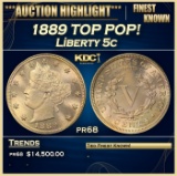 1889 Proof Liberty Nickel TOP POP! 5c pr68 SEGS